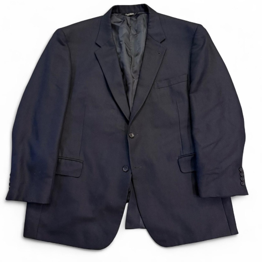 Jos. A Bank Dark Blue Suit Jacket Blazer Silk and‎ Camelhair Size 48R